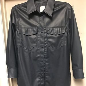 H&M Vegan button down shirt never worn size S